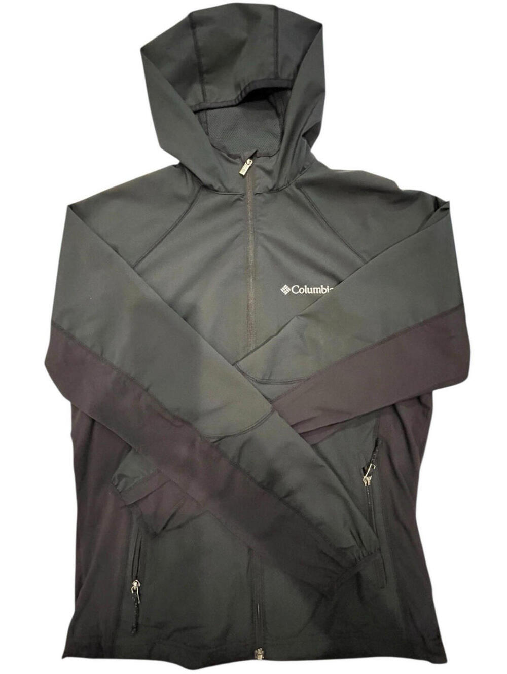 Columbia Hooded Lightweight Jacket Windbreaker Softshell Women Sz Med 2695.3
